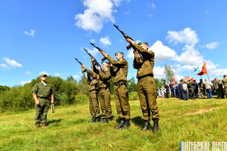 В Витебском районе перезахоронили останки воинов Красной армии